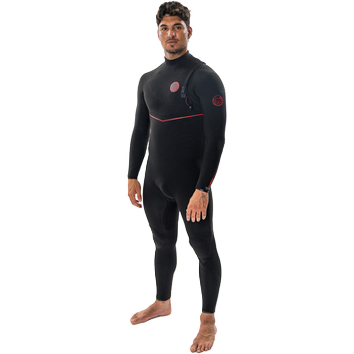 2024 Rip Curl Mens Flashbomb Fusion 3/2mm Zip Free Wetsuit 15QMFS - Black